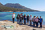 Honeymoon Bay makes for a great place to swim, relax and take group shots!